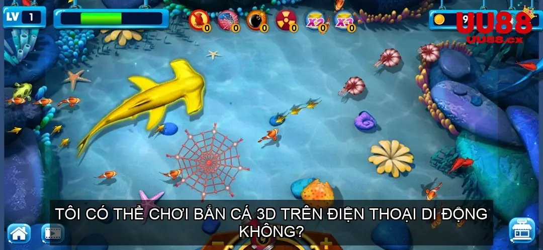 Tôi có thể chơi Bắn Cá 3D trên điện thoại di động không?
