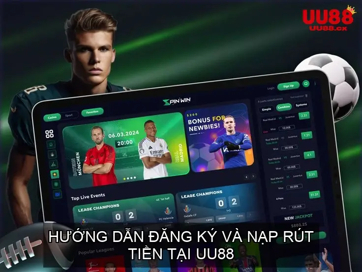 Hướng Dẫn Đăng Ký Và Nạp Rút Tiền Tại UU88
